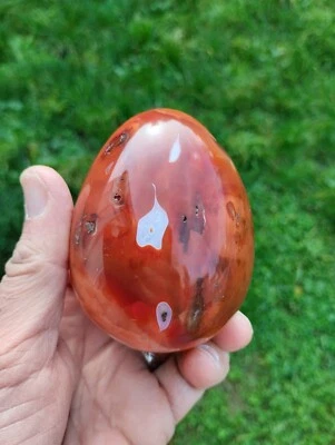 Cornaline Forme Oeuf Pierre Naturelle  - Photo 1/4