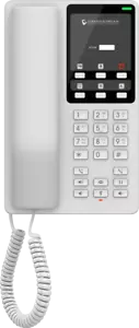 Teléfono IP Grandstream GHP620 2 cuentas SIP, 2 líneas PoE blanco ideal para hotel - Imagen 1 de 9