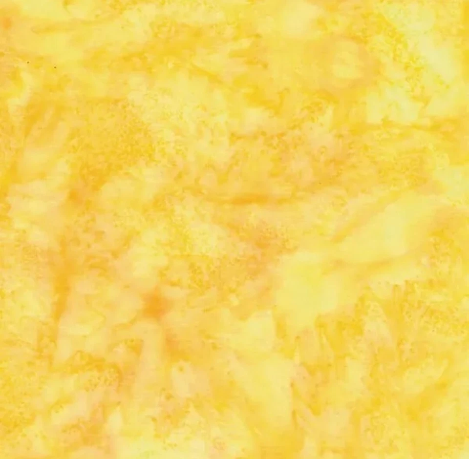 Hoffman Citrine Yellow Watercolor Bali Batik Cotton Fabric By the Yard - Image 1 of 1