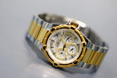 INVICTA Aviator Lady 36 mm acero inoxidable esfera blanca + plateada VH63 cuarzo Foto 1 de 4
