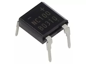 2X S2NBC100-7101 bridge rectifier: single phase: 1kV If: 2A Ifsm: 60A DIP - Picture 1 of 1