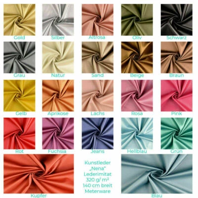 Kunstleder-Nena-Lederimitat-320 g/QM-ca. 140 cm Breite-50 cm Schritte-Meterware - Bild 1 von 4