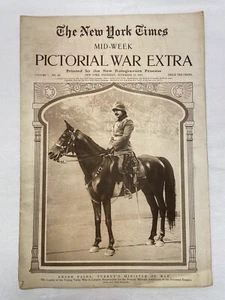1914 Nov 12  Mid-Week Pictorial New York Times WWI Photos Iron Cross Vol 1 No 10 - Picture 1 of 8