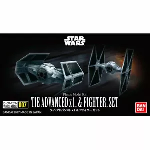 Bandai Star Wars 007 Tie Advanced x1 & Fighter Set - Picture 1 of 2