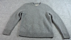 Duluth Trading Mens Large Shetland Wool Textured Crew Neck Pullover Sweater - Picture 1 of 14