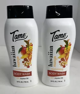Nuovo lavaggio corpo rivitalizzante mango hawaiano tame con olio di jojoba 24 fl oz (lotto di 2) - Foto 1 di 5