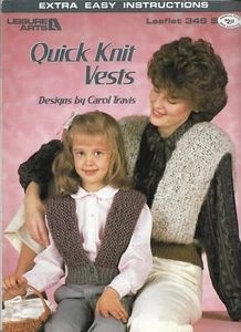 Quick Knit Vests - Knitting Instruction Booklet - Picture 1 of 2