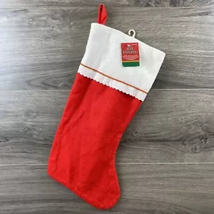 NUEVO FIELTRO AMSCAN NAVIDAD MEDIAS CON ADORNOS ROJOS CON ETIQUETAS - Imagen 1 de 7