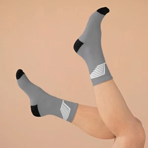 Super Hero Socks - Grey Wing Socks / Football Socks / Anime Socks / Men Gym Sock - Picture 1 of 9
