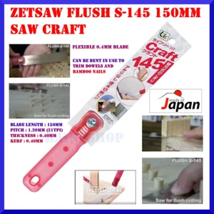 ZETSAW Craft Saw Flush Saw Trim Saw S-145 150mm Made in Japan - Picture 1 of 5