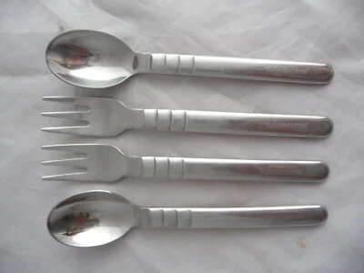 Besteck - Thomas / Tupperware 2 Kuchengabeln und 2 Teelöffel - 18/10 Edelstahl - Bild 1 von 4