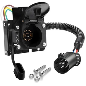 Adattatore cablaggio rimorchio 7 vie spina multi traino 7 pin lama a 4 pin piatto rimorchio - Foto 1 di 6