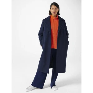 Abrigo Helene Berman mezcla de lana nuevo con etiquetas, azul marino, talla 18 - ¡era £195! - Imagen 1 de 8