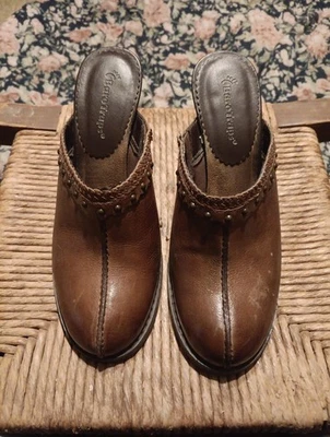 Baretraps Clogs Brown Leather Size 6.5 M - Image 1 of 4