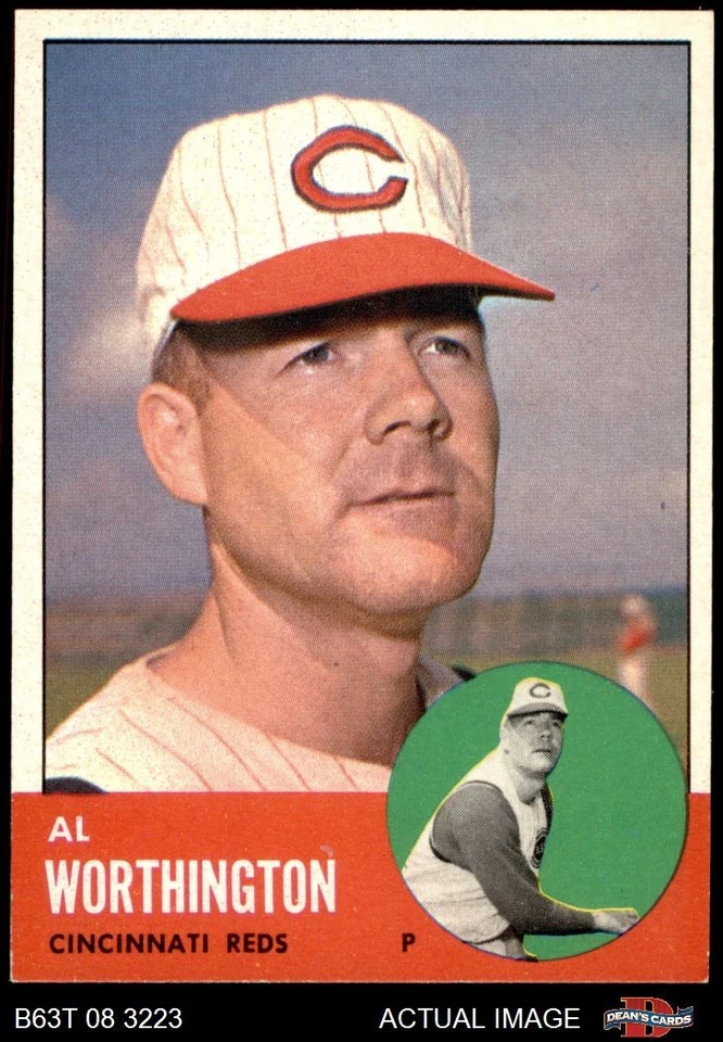 1963 Topps #556 Al Worthington Reds 7 - NM - Image 1 of 1