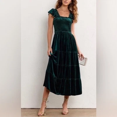 EUC Hill House Ellie Velvet Nap Dress XS - Image 1 of 4