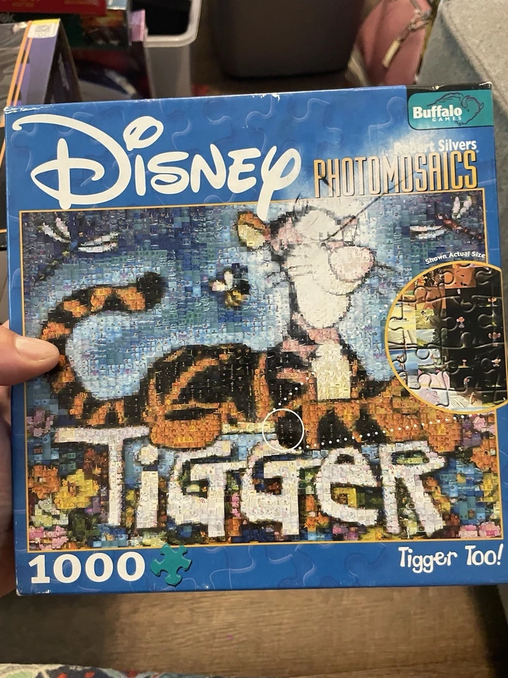 Disney Photomosaics - Tigger Too! 1000 Piece Puzzle Winnie the Pooh R. Silvers - Image 1 of 1