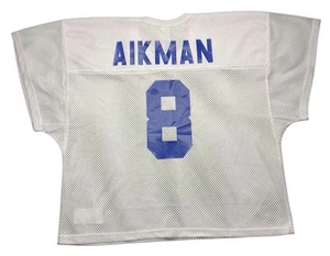 Camiseta de práctica Russell Athletic Troy Aikman #8 blanca estampada mediana - Imagen 1 de 7