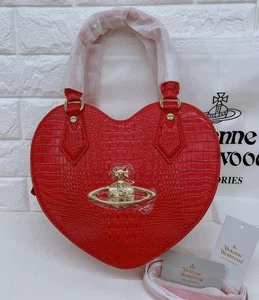 Vivienne Westwood Heart 2-Way Schultertasche, rot aus Japan - Bild 1 von 10