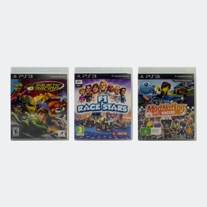 Ben 10 Racing + F1 Race Stars + ModNation Racers for Sony Playstation 3 (PS3) - Picture 1 of 24