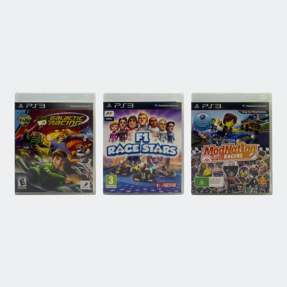 Ben 10 Racing + F1 Race Stars + ModNation Racers for Sony Playstation 3 (PS3) - Image 1 of 4