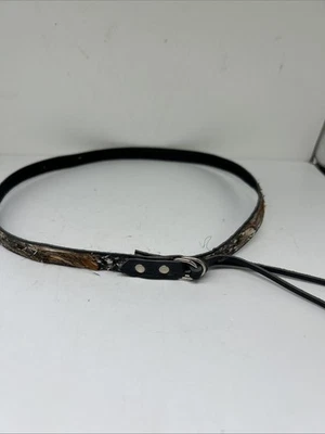 Cowboy Hat Leather Hatband Feather Woven Replacement Band - Image 1 of 4