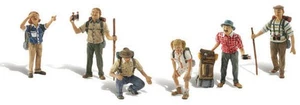Woodland Scenics HO Scale Scenic Accents Figures/People Set Take a Hike (6) - Picture 1 of 1