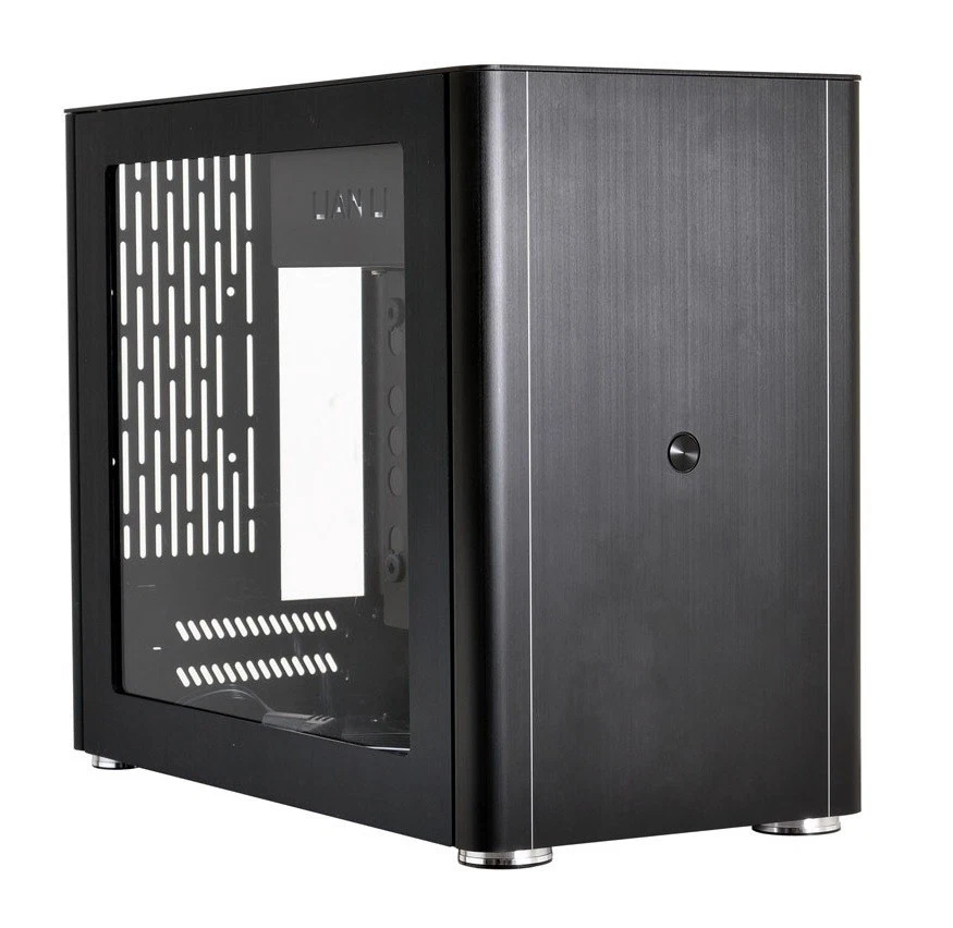 Lian Li PC-Q38WX Mini-ITX Gehäuse PC Kompakt Gaming Tower Case Black Aluminium - Bild 1 von 2