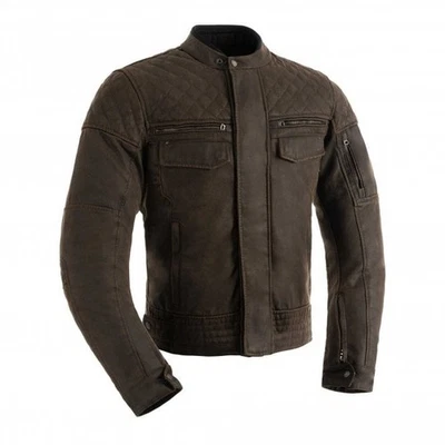 Oxford Men's Motorcycle Jacket - Hardy 2.0 Wax Cotton AA (Khaki) - Image 1 of 4