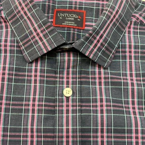 UNTUCKit Sarrassa Plaid Button Down Long Sleeve Shirt - Men's Large Work Casual - Picture 1 of 9