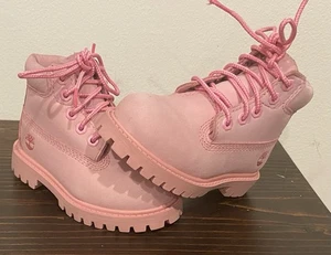 Timberland 6 Inch Premium Toddler Size 6 Pink Athletic Waterproof Leather Boots - Picture 1 of 5