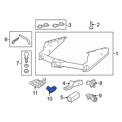 For Ford F-150 2009-2014 Ford 9U5Z14489MAA Rear Trailer Tow Harness Connector Foto 1 de 4