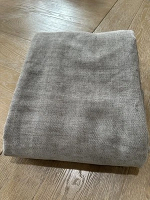 West Elm Worn Velvet Curtain 1 panel 48x108" Metal gray - Image 1 of 3