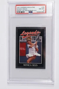 1991 Legends Magazine Silver Border Insert Monica Seles #35 PSA 8 - Oversized - Picture 1 of 2