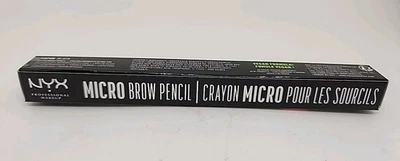 NYX PROFESSIONAL MAKEUP Micro Brow Pencil MBP08 BLACK  .003 oz In Box Sealed - Image 1 of 4