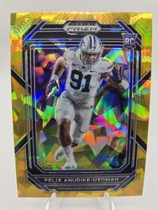 2023 Panini Prizm Draft Picks Gold 🪙 Ice Prizm Rookie Felix Anudike-Uzomah #190 - Picture 1 of 2