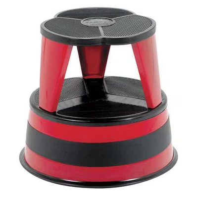 Round Office Stool, 2 Steps, 350 lb Load Capacity, 14 1/2 in Overall Height, - Image 1 of 2