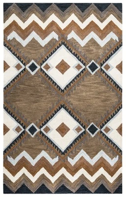 Alfombra Rizzy 9x12 alfombra multicolor con bordes ángulos TL9147 - abril 9' x 12' Foto 1 de 3