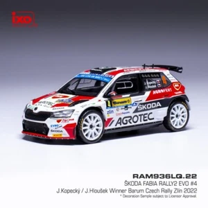 Skoda Fabia Rally2 EVO #4 Barum Rallye Zlin 2022 Kopecky  au 1/43 IXO RAM936LQ - Picture 1 of 2