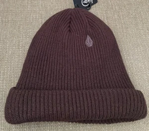 VOLCOM SWEEP LINED BROWN BEANIE *NWT* - Picture 1 of 2