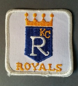 OLD VINTAGE KANSAS CITY ROYALS LARGE 3 inch LOGO STITCHED PATCH  - Picture 1 of 2