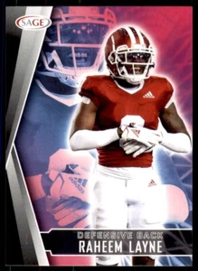 Raheem Layne 2022 SAGE HIT Rookie Card RC #46 Indiana Hoosiers - Picture 1 of 2