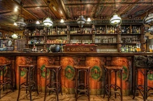 OLD IRISH PUB  #OIP2  The Irish Pub Bar - 8" x 10" ULTRA PREMIUM SATIN PRINT - Picture 1 of 1
