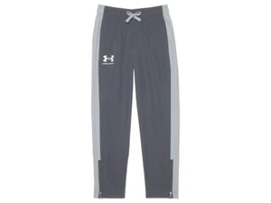Under Armour Boys Gray Sportstyle Woven Pants Drawstring Zip Cuffs Size M NWT - Picture 1 of 8