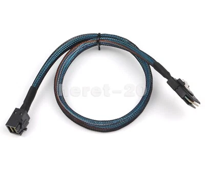Internal Mini SAS SFF-8087 to HD SFF-8643 data Server hard disk raid Cable 50cm - Image 1 of 4