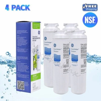 ZYJ 4 Pack GE MSWF refrigerator water filter replacement compatible New Sealed