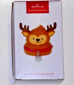 Hallmark Rentier Up On The Housetop Magic Sound Keepsee Weihnachtsschmuck - Bild 1 von 6