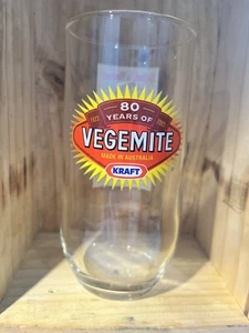 Vintage Kraft Vegemite Large Glass Tumbler Celebrating 80 Years 2003 Australian - Picture 1 of 4