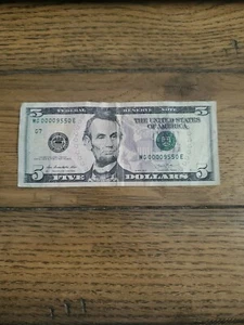 5 Dollar Bill - Picture 1 of 3