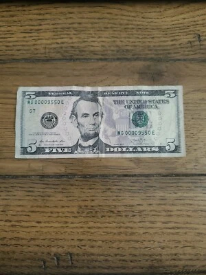 5 Dollar Bill - Image 1 of 3